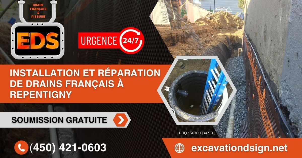 Entreprise spécialisée en drain Repentigny